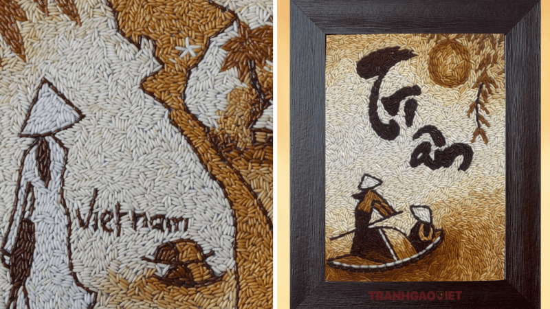 Điểm đặc biệt ở tranh gạo Vân Quân