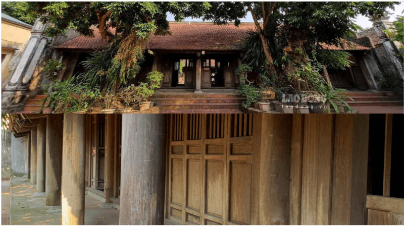 Bốn gian hai bên được ngăn thành các buồng nhỏ phục vụ sinh hoạt thường nhật