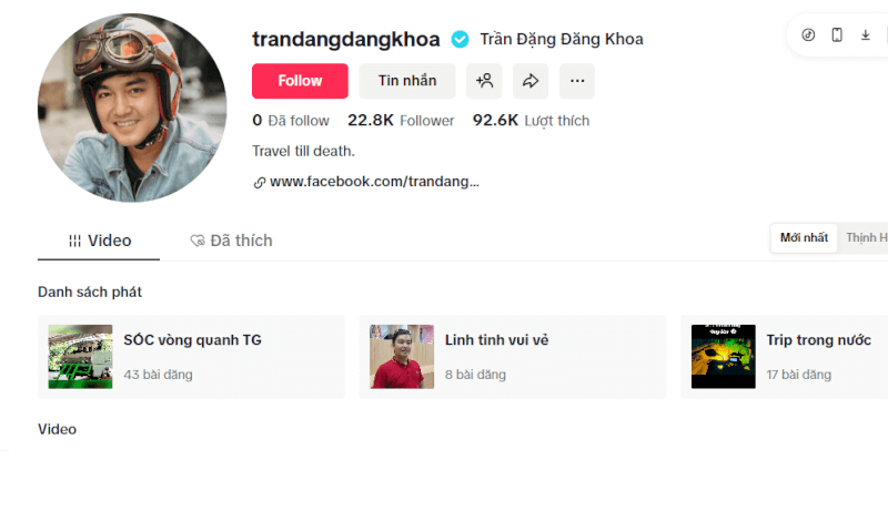 KOL Trần Đặng Đăng Khoa