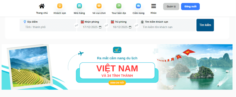 Tính năng nổi bật của cẩm nang TravelViet