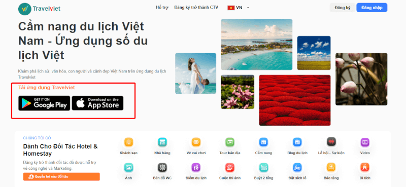 Hướng dẫn tải miễn phí cẩm nang du lịch Việt Nam của Travelviet